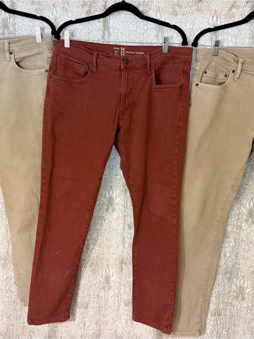 3 pair of pains Men's Slim Jeans mutual weave